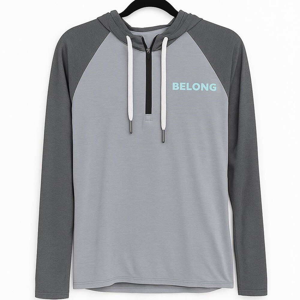 Belong Designs Women's Apex Tek Hoodie Gray Size S